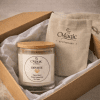 Devote, candela aromaterapica, confezione regalo con scatola e pochette, per amore e connessione, The Magic Apothecary