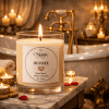 Devote, candela aromaterapica, candela accesa in bagno con vasca e luce calda, per amore e connessione, The Magic Apothecary