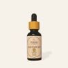Gaia’s Solace, essential oil blend for grief and comfort, bottle on nude background, label clearly visible, The Magic Apothecary